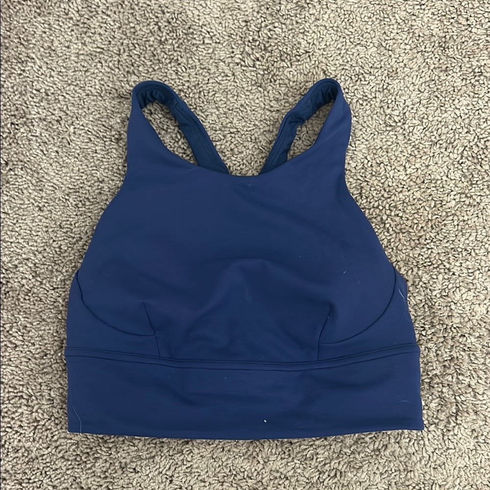 Lululemon Athletica Blue Sports Bra Racerback Design